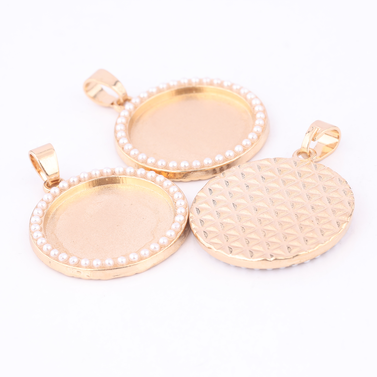 5 pezzi Kc Gold Pearl Cabochon - Bezels Set Pendant recensione e prezzo