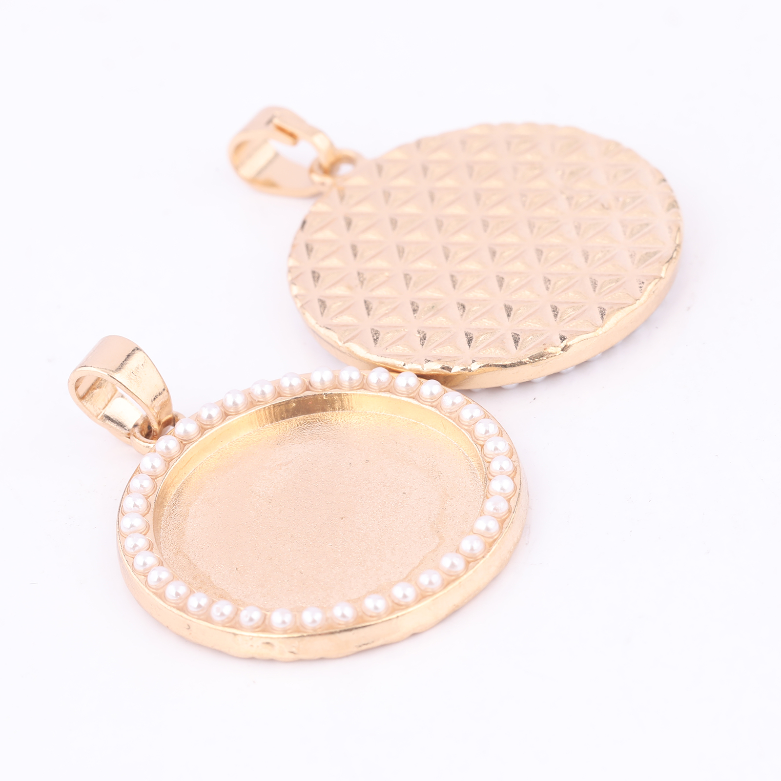 5 pezzi Kc Gold Pearl Cabochon - Bezels Set Pendant recensione e prezzo