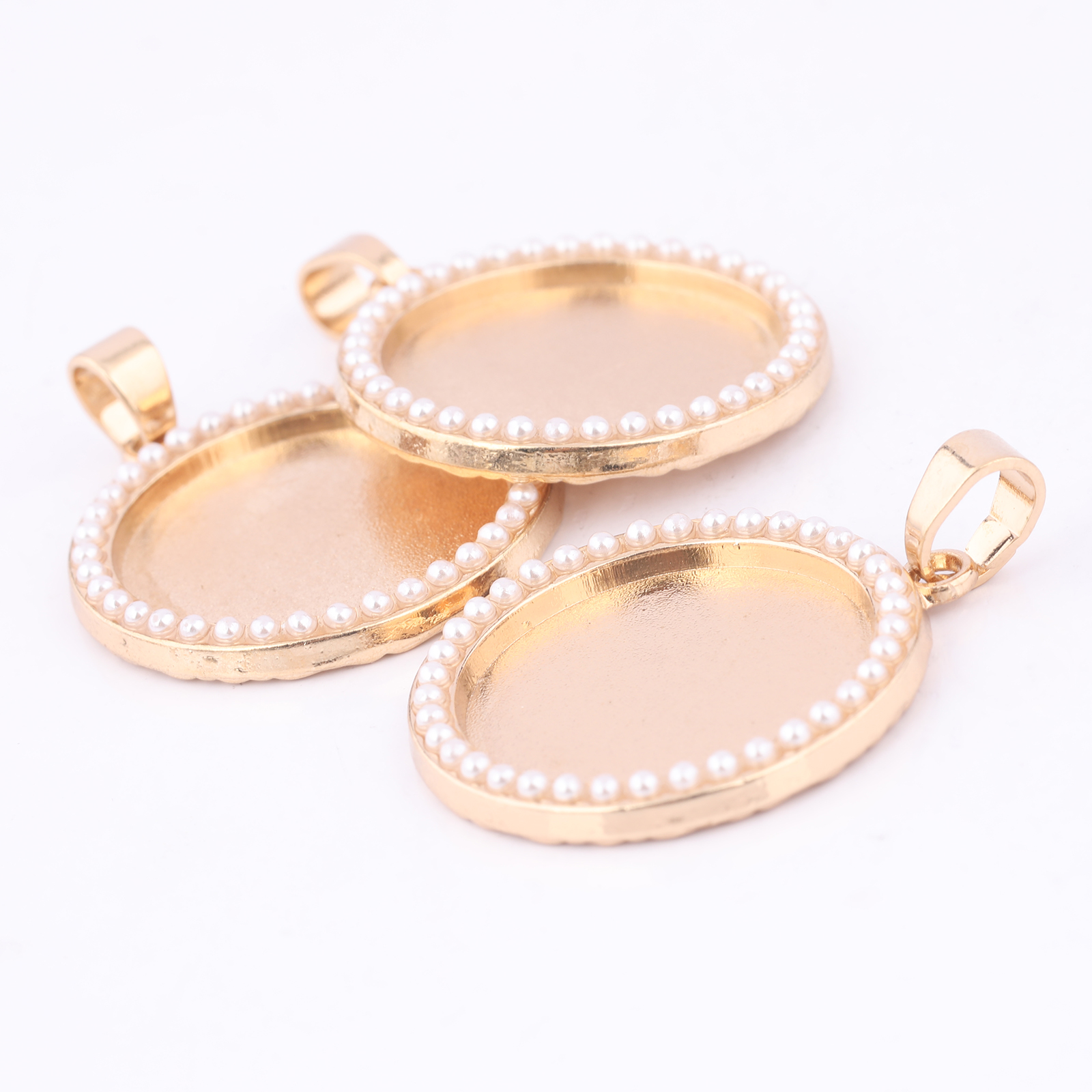 5 pezzi Kc Gold Pearl Cabochon - Bezels Set Pendant recensione e prezzo