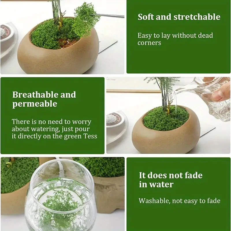 Verde finto muschio artigianat - Terrarium Moss Art recensione e prezzo