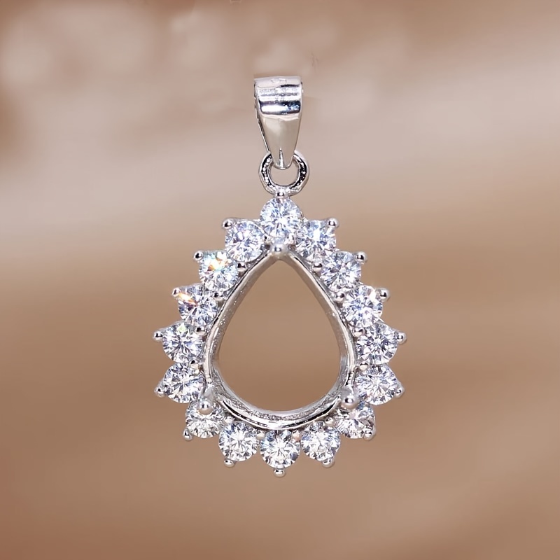 1pc rosa dorato argentato a go - Bezels Set Pendant recensione e prezzo