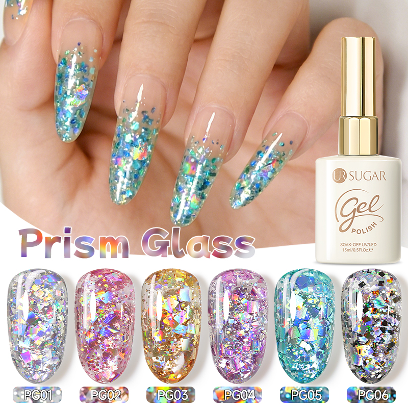 UR SUGAR Set di 6 Smalti Gel G - Resin Glitter Pack recensione e prezzo