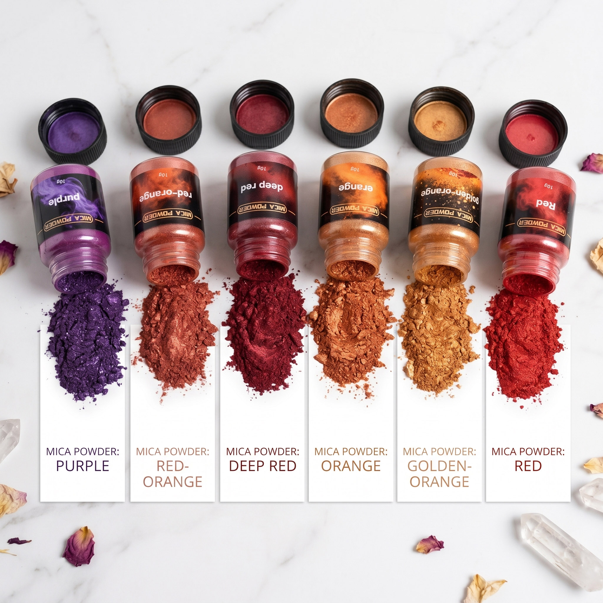 6 colori/set di pigmenti metal - Resin Pigment Set recensione e prezzo