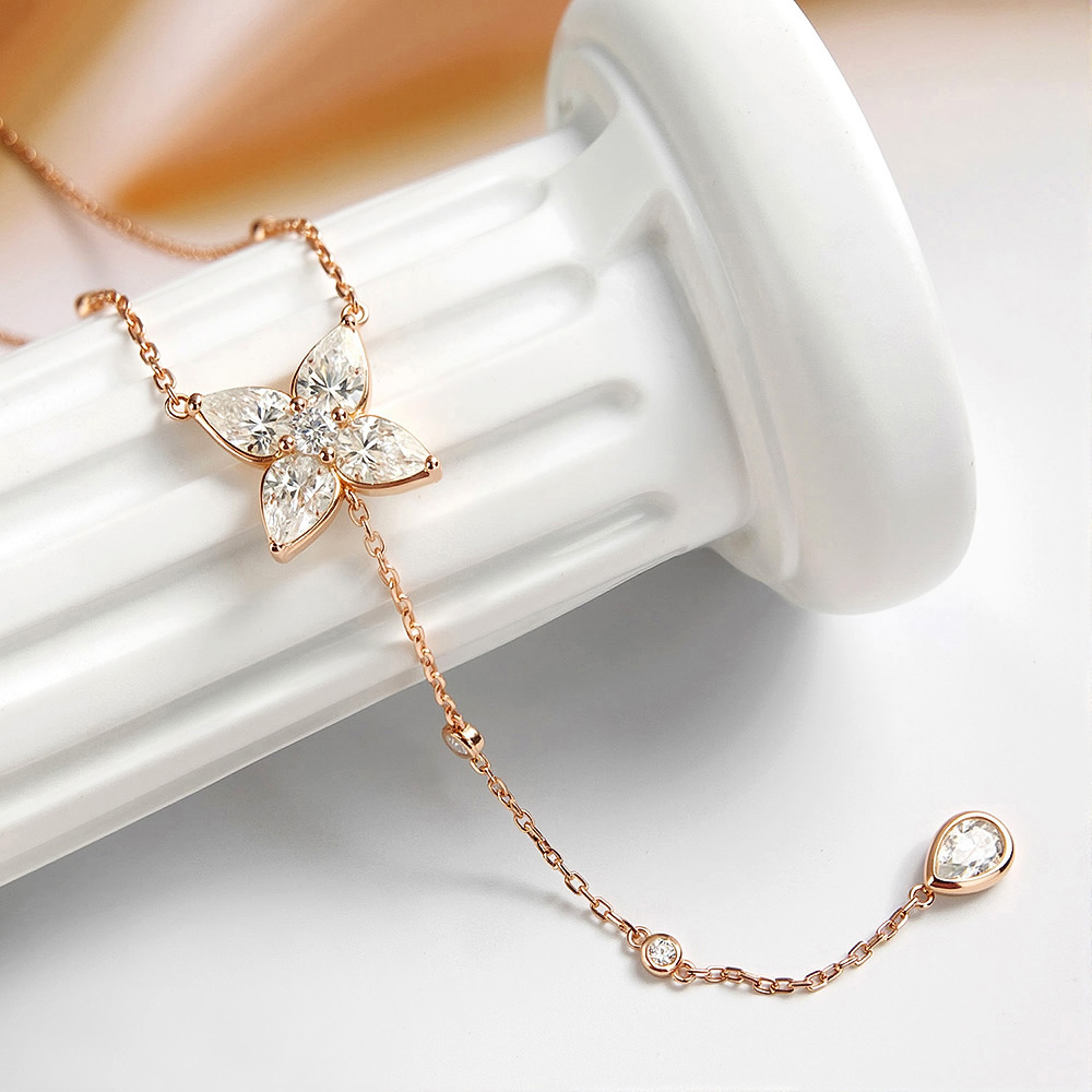 Collana con Pendente in Moissa - Bezels Set Pendant recensione e prezzo