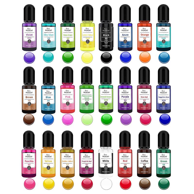 24 colori Art Ink alcool resin - Resin Dye Alcohol recensione e prezzo